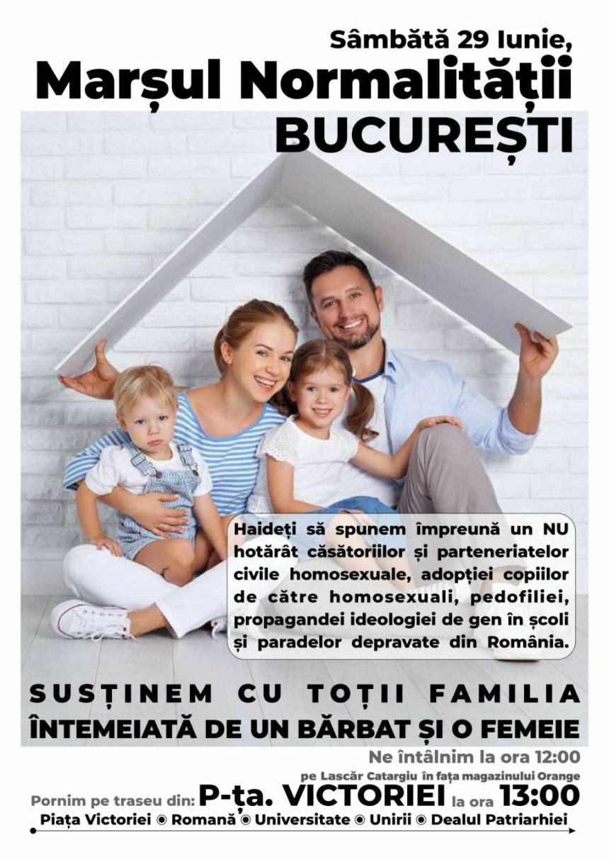 Noua Dreaptă organizează Marșul Normalității