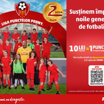 PENNY România lansează a doua ediție a programului Liga Punctelor PENNY, dedicat cluburilor sportive de copii, juniori și tineret