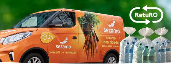 Sezamo introduce serviciul de colectare a ambalajelor cu garanție și dublează valoarea acestora