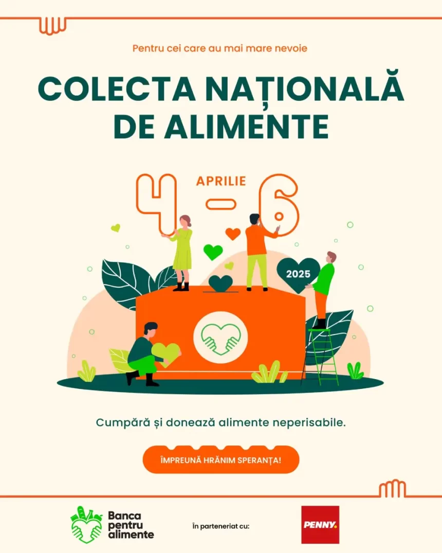 PENNY România susține cea de-a XII-a ediție a Colectei Naționale de Alimente „Împreună hrănim speranța”