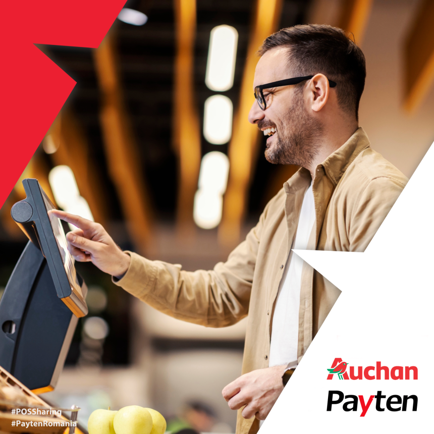 Banner-AuchanPayten Auchan România și Payten lansează o soluție de plată integrată, redefinind experiența la casă printr-o platformă modernă de gestionare a plăților