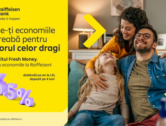 Fresh-Money_Raiffeisen_Bank Raiffeisen Bank își extinde oferta de produse de economisire și lansează Depozitul Fresh Money