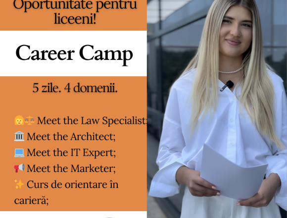Career-Camp-2 CAREER CAMP: My WaY și Universitatea Spiru Haret sprijină liceenii să-și găsească vocația