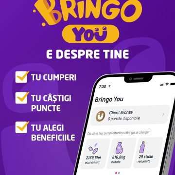 Bringo lansează Bringo YOU – programul de loialitate care răsplătește rutina de cumpărare cu extra-beneficii, fără înscriere sau costuri suplimentare