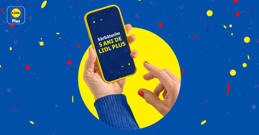 5 ani de Lidl Plus sărbătoriți cu oferte, reduceri și premii pentru clienți. Știi că merită.