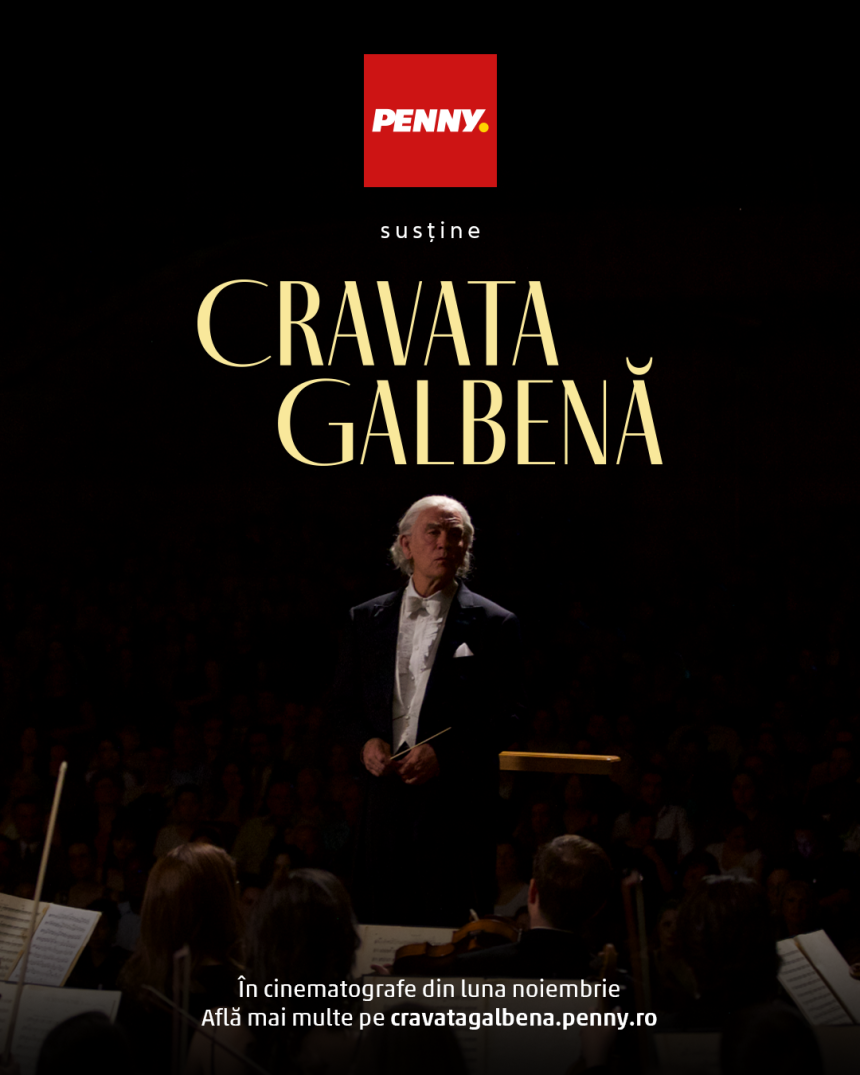 PENNY susține filmul Cravata Galbenă, povestea extraordinară a lui Sergiu Celibidache, cu John Malkovich în rol principal