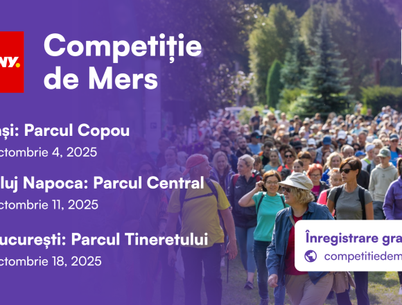 Competiția de mers organizată de PENNY și Walk15 ajunge în Iași, Cluj-Napoca și București