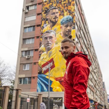 PENNY și Federația Română de Fotbal aduc culoare lângă Arena Națională: primul mural dedicat echipei naționale de fotbal a României