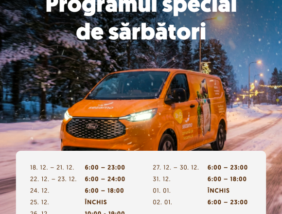 Sezamo anunță programul special de sărbători și o campanie dedicată mesei de Crăciun