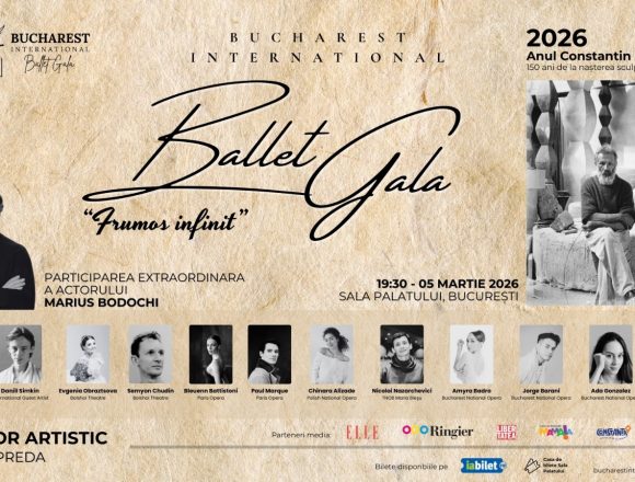 Maria Kochetkova, o stea a baletului mondial, în premieră în România, în cadrul Galei Bucharest International Ballet dedicată lui Constantin Brâncuși