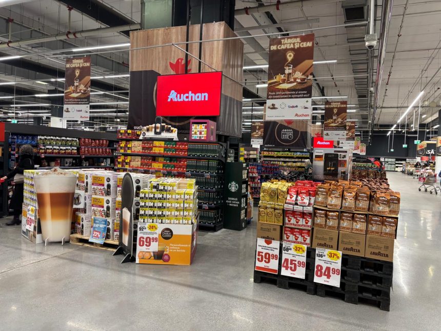 A început Târgul de Cafea și Ceai la Auchan România: peste 300 de sortimente, noutăți exclusive și reduceri de până la 40%
