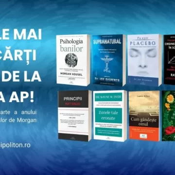 Top cele mai citite cărți în 2025 de la Editura ap! (ACT și Politon). Cea mai vândută carte a anului 2025: Psihologia banilor, de Morgan Housel