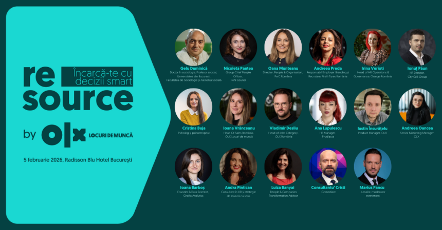 ReSource by OLX Locuri de Muncă 2026: Pe 5 februarie afli cum s-a transformat piața muncii în ultimii 10 ani și cum ne pregătim pentru viitor