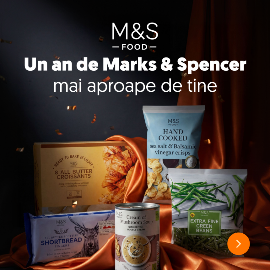 Sezamo marchează un an de la introducerea produselor Marks & Spencer Food  – 1 din 10 coșuri de cumpărături conține cel puțin un produs din această gamă