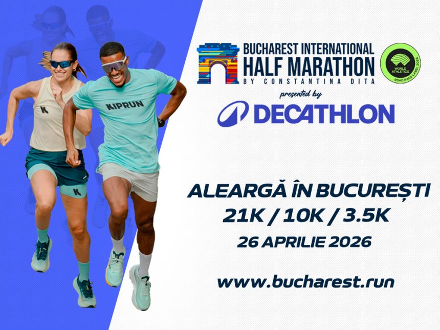 Decathlon, pentru al doilea an consecutiv partener principal al Bucharest International Half Marathon by Constantina Diță