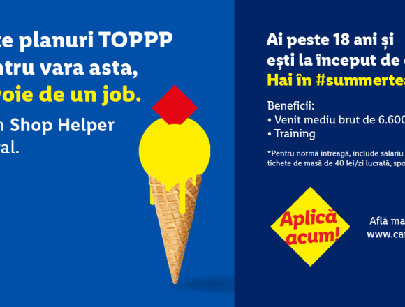 Joburi pentru tineri, în sezonul estival: Lidl lansează o campanie de recrutare pentru magazinele de pe litoral
