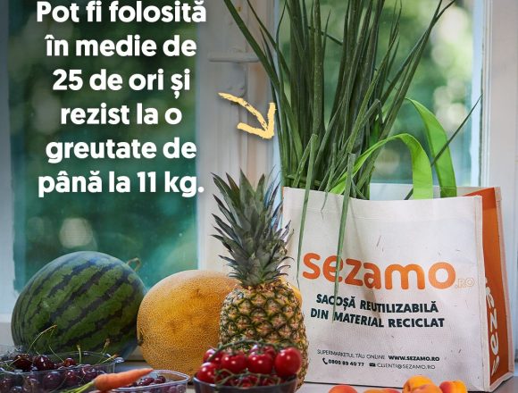 Sezamo: 1,5 milioane de ambalaje colectate și 11 tone de alimente salvate în 2026