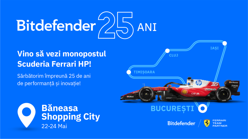 Băneasa Shopping City continuă să aducă mai aproape de public universul Formula 1