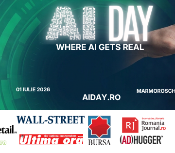1 AI DAY: Primul eveniment din România dedicat exclusiv implementării concrete, legale și strategice a Inteligenței Artificiale în organizații