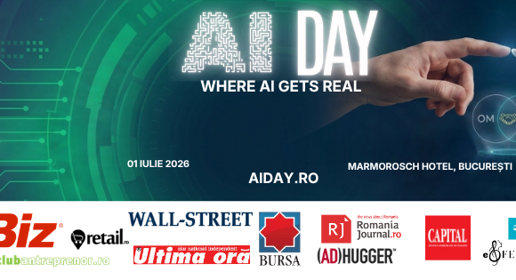 1 AI DAY: Primul eveniment din România dedicat exclusiv implementării concrete, legale și strategice a Inteligenței Artificiale în organizații