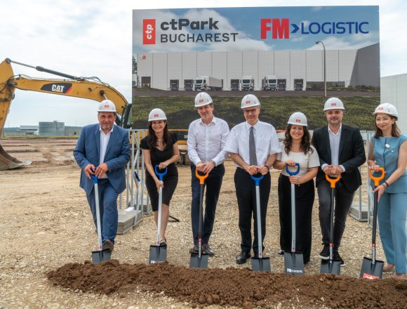Groundbreaking event CTP x FM Logistic FM Logistic se extinde în CTPark Bucharest, iar parteneriatul ajunge la 116.000 mp în parcurile industriale CTP din România