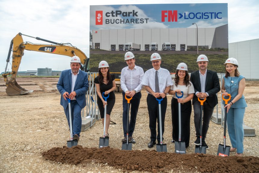 Groundbreaking event CTP x FM Logistic FM Logistic se extinde în CTPark Bucharest, iar parteneriatul ajunge la 116.000 mp în parcurile industriale CTP din România