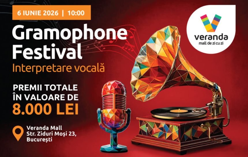La Veranda Mall, muzica prinde viață. Festivalul Gramophone revine cu o nouă ediție dedicată tinerelor talente muzicale și oferă publicului un spectacol inedit