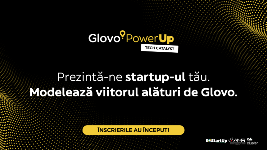 Glovo Power UP_Tech Catalyst Glovo lansează cea de-a doua ediție Tech Catalyst România, competiția dedicată startup-urilor urbane aflate în etapa de scalare