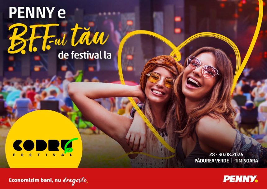 KV CODRU Festival x PENNY PENNY e BFF-ul tău de distracție la CODRU Festival 2026 Trei zile de muzică, natură și energie pozitivă