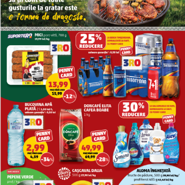 PENNY pliant national 1 PENNY România: produse pentru grătar și oferte 3RO în perioada 22-28 iulie 2026