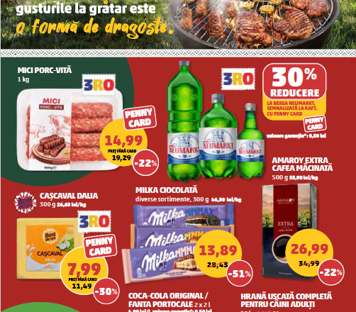 Pliant național 1 PENNY România: prospețime de sezon, produse 3RO și mărci proprii la ofertă în perioada 8–14 iulie 2026