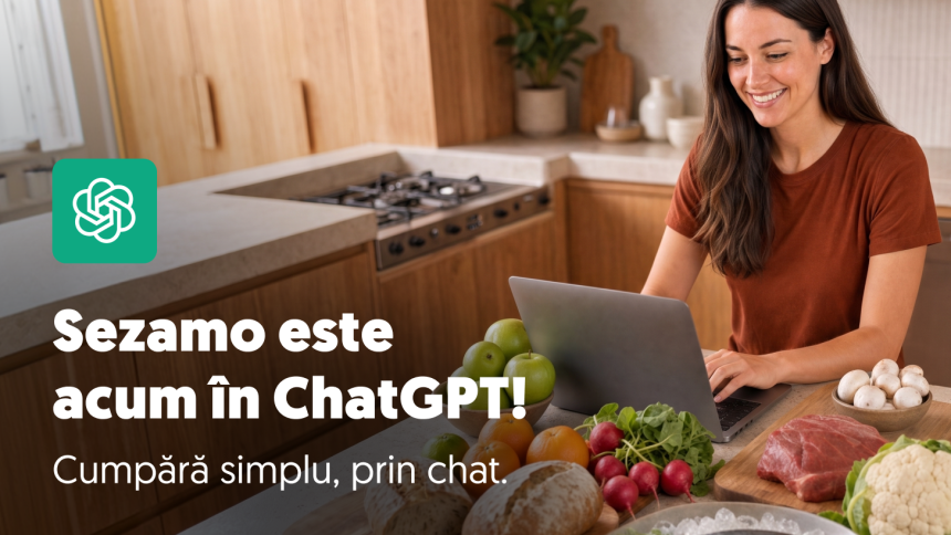 Grupul Rohlik, din care face parte Sezamo, lansează una dintre primele aplicații oficiale de produse alimentare din Europa pentru ChatGPT