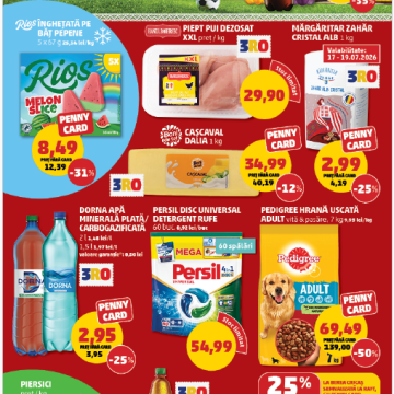 pliant national_1 PENNY România: săptămâna ofertelor XXL, produse TripluRO și prospețime de sezon în perioada 15 – 21 iulie 2026
